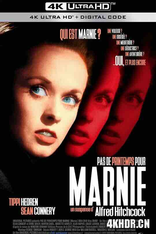 艳贼 Marnie (1964) / 玛尔尼 / 神秘贼美人 / 玛尼 / 4K电影下载 / Marnie.1964.2160p.UHD.BluRay.x265.10bit.HDR.DTS-HD.MA.2.0