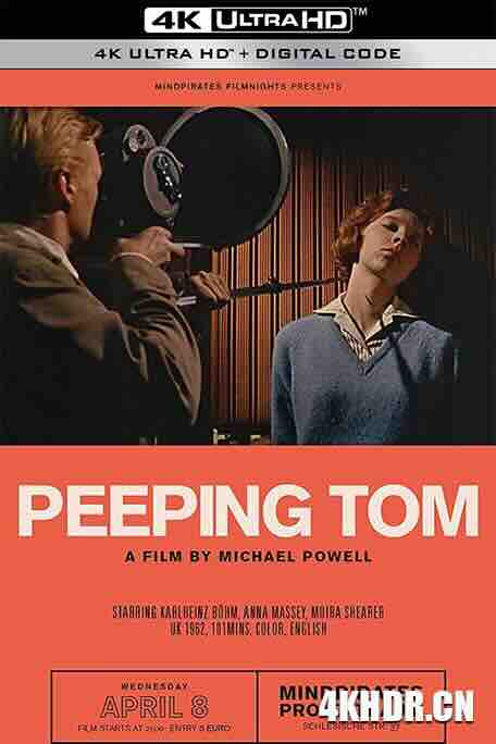 偷窥狂 Peeping Tom (1960) / 魔光血影(港) / Face of Fear / 偷窥者 / 4K电影下载 / Peeping.Tom.1960.4K.HDR.DV.2160p.BDRemux Ita Eng x265-NAHOM