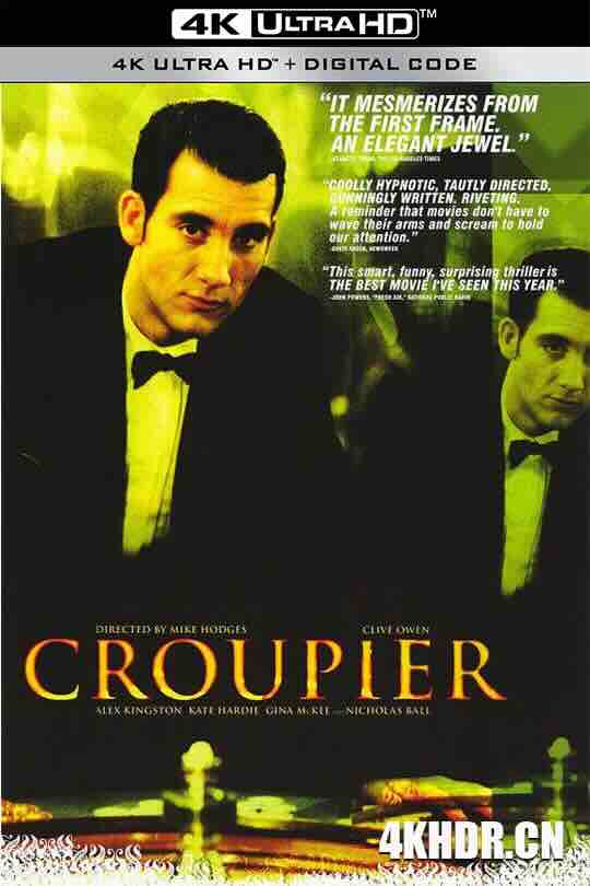 杀戮赌场 Croupier (1998) / 4K电影下载 / Croupier.1998.2160p.BluRay.REMUX.HEVC.LPCM.2.0-FGT