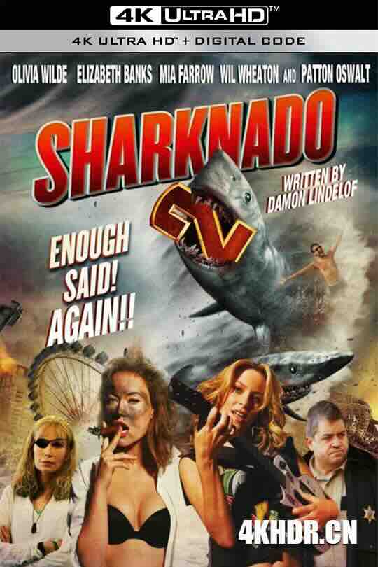 鲨卷风2 Sharknado 2: The Second One (2014) / 你是风儿我是鲨·纽约篇(豆友译名) / 4K电影下载 / Sharknado.2.The.Second.One.2014.2160p.HQ.WEB-DL.H265.AAC