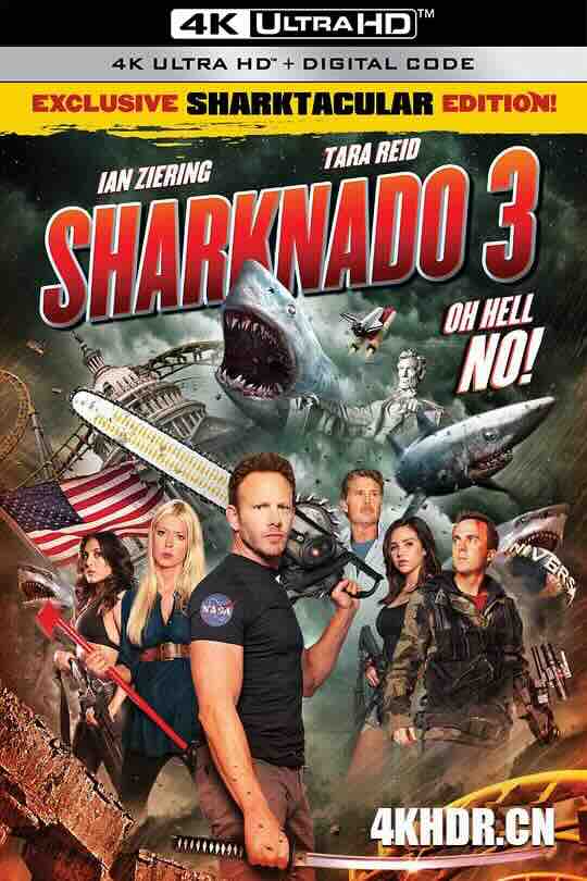 鲨卷风3 Sharknado 3: Oh Hell No! (2015) / 鲨卷风3：雅蠛蝶(豆友译名) / 4K电影下载 / Sharknado.3.Oh.Hell.No.2015.2160p.HQ.WEB-DL.H265.AAC