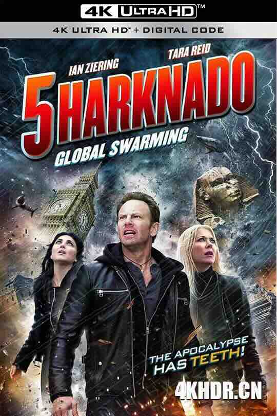 鲨卷风5：全球鲨暴 Sharknado 5: Global Swarming (2017) / 鲨卷风5 / 4K电影下载 / Sharknado.5.Global.Swarming.2017.2160p.HQ.WEB-DL.H265.60fps.AAC.2Audio