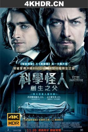 维克多·弗兰肯斯坦 Victor Frankenstein (2015) / 科学怪人：创生之父(港) / 怪物(台) / Victor.Frankenstein.2015.2160p.DSNP.WEB-DL.x265.10bit.HDR.DTS-HD.MA.7.1-SWTYBLZ